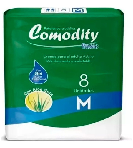 Pañal Adulto Comodity Basic 8un