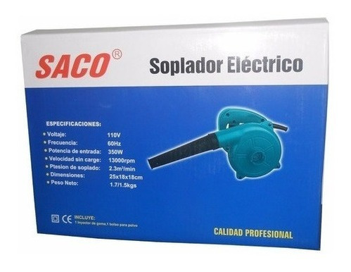 Imagen 2 de 2 de Sopladora Aspiradora Electrica Alto Soplado Profesional