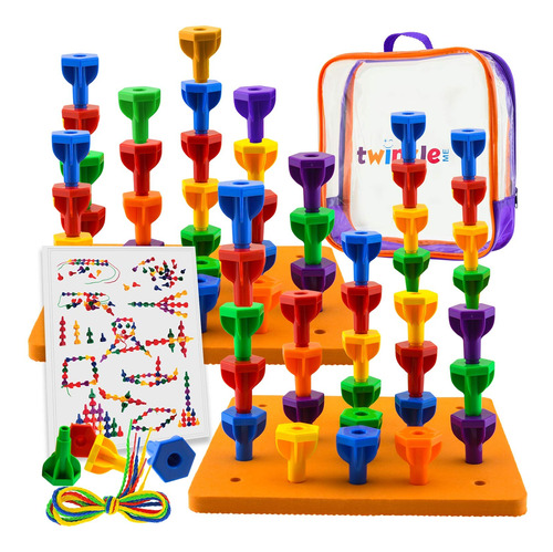 Juego De Mesa De Clavijas Jumbo Pack | 48 Clavijas + 2 Tabl.