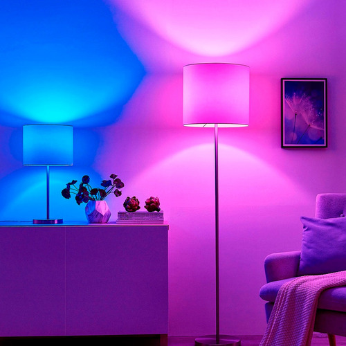 Pack X3 Lampara Led Smart Wifi Rgb 15w Luz E27 Foco Inteligente Alexa