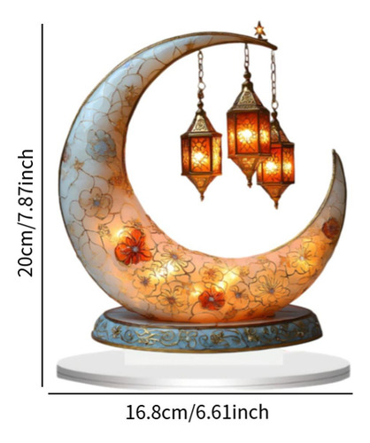 Eid Mubarak Ornamentos Ramadã Decoração De Lua Estilo C