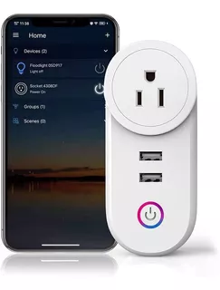 Enchufe Inteligente Wifi Smart Plug /2 Ports Usb Alexa Googl