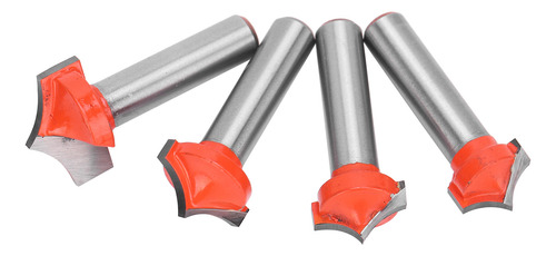 Juego De Carpintería Router Bits, 4 Piezas, Afilado Con Punt