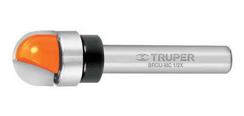 Fresa (broca), Router Media Caña, 1/2 Truper C/rodaje