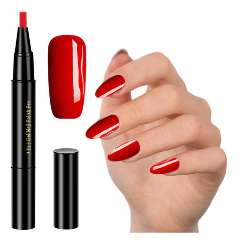 Bolígrafo De Uñas 3 En 1 De 10 Colores Para Decoración De Uñ