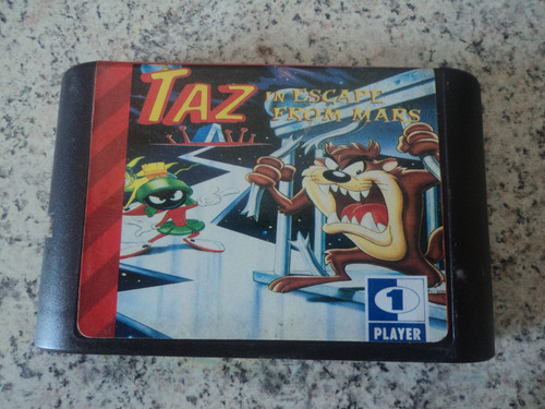 Fita Para Mega Drive Taz Mania In Escape From Mars