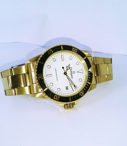 Relogio Masculino Champion Dourado De Vitrine Ca31266h