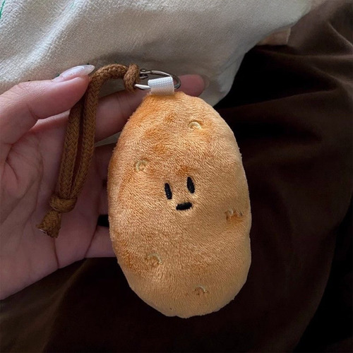 Adorável Brinquedo De Chaveiro De Batata Com Textura Suave E