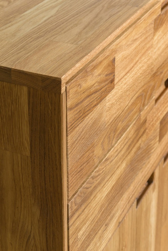 Imagen 8 de 10 de Cómoda En Madera Natural 100% Maciza Roble Ref: Maciza51