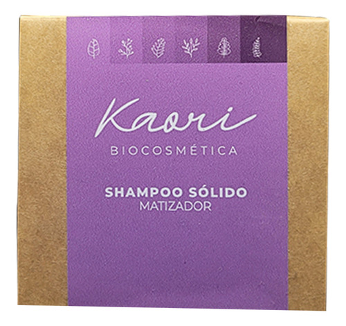 Shampoo Solido Matizador Violeta Reparador Kaori