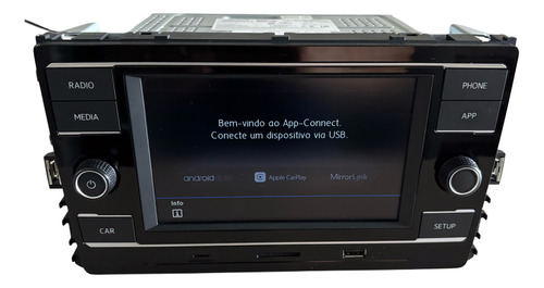 Multimídia Original Volksvagen Polo/t-cross/virtus E Nivus Preto