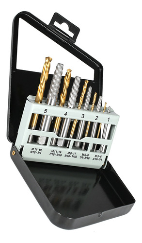 - Broken Extractor, Juego De 10 Brocas Para Mano Izquierda