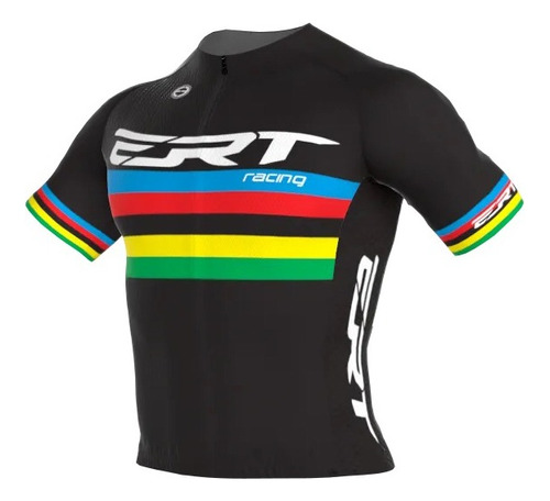 Camisa Ciclismo Ert New Elite Campeão Mundial Unissex Preto