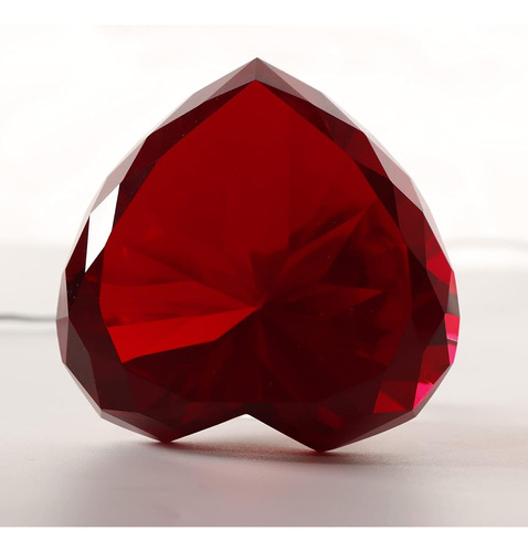 Ruby Crystal Diamonds Paper Weights With Gift Box, 80mm R...