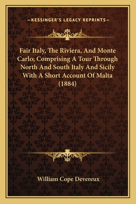 Libro Fair Italy, The Riviera, And Monte Carlo; Comprisin...