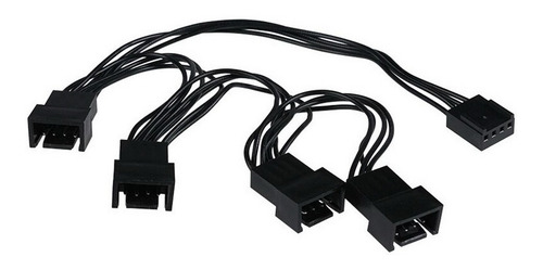 Splitter Pwm 1x5 Coolers Pwm 3-4 Pines Cable Negro Mother