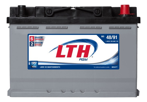 Bateria Lth Agm Modelo: L-48/91-760 Agm