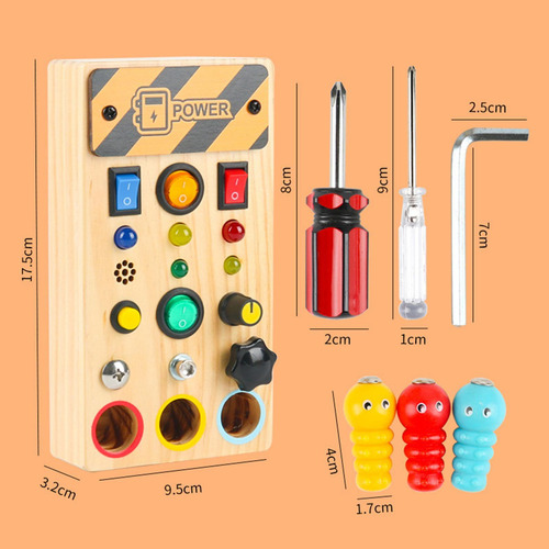 Tablero De Destornilladores, Juguete Sensorial De Madera,