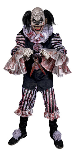 Disfraz Payaso Diabolico Carnevil Clown Terror Halloween