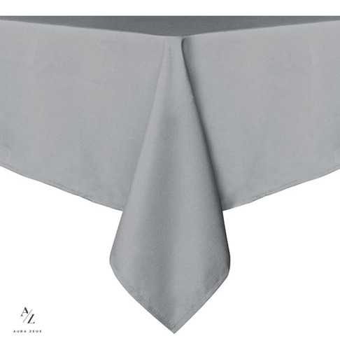 Mantel Rectangular Antimanchas Impermeable 220 X 140 cm Aura Zeus Color Gris