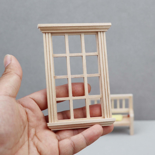 6 Muebles Para Casa De Muñecas, Marco De Ventana, Mini