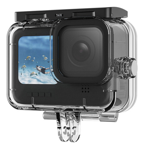 Carcasa Para Gopro Hero 11 / 10 / 9 + Tapa Abierta - Telesin