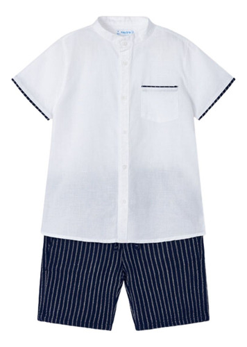 Conjunto Bermuda Mayoral Niño 2 Piezas Lino