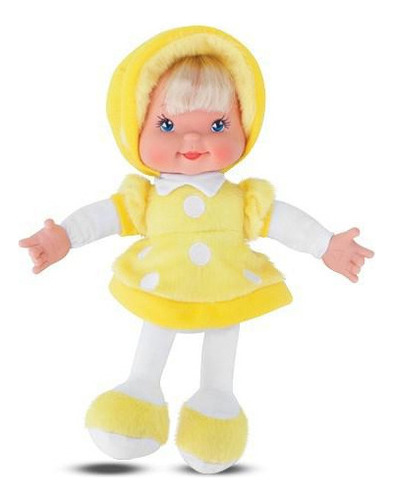 Boneca Little Baby Fashion Amarela 28 Cm Antialérgica