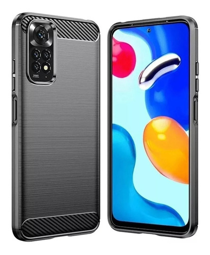 Combo Funda Carbono + Glass 9d Para Xiaomi Redmi Note 11 11s