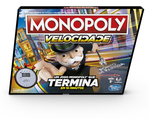 Jogo Tabuleiro Monopoly Velocidade Speed - Infantil - Hasbro