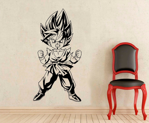 Goku Dragon Ball Vinilo Pared Calco Sticker