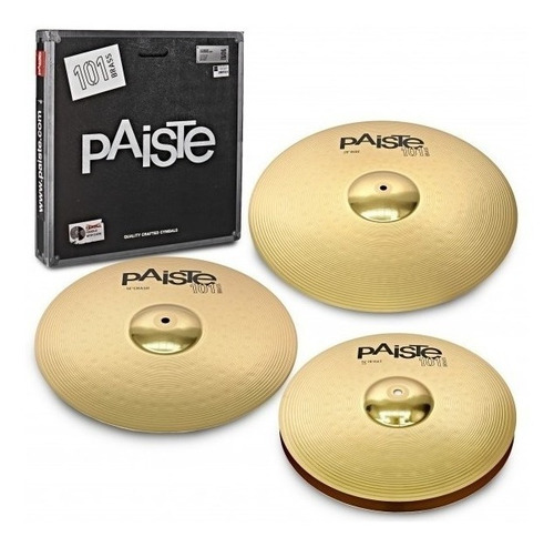 Imagen 1 de 1 de Paiste Universal Hi Hat + Crash+ Ride Platillos Set 101