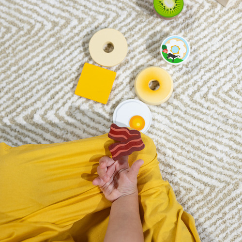 Melissa & Doug, Set De Juego De Caja De Pícnic De Desayuno De Madera Para Niños Y Niñas A Partir De 2 Años