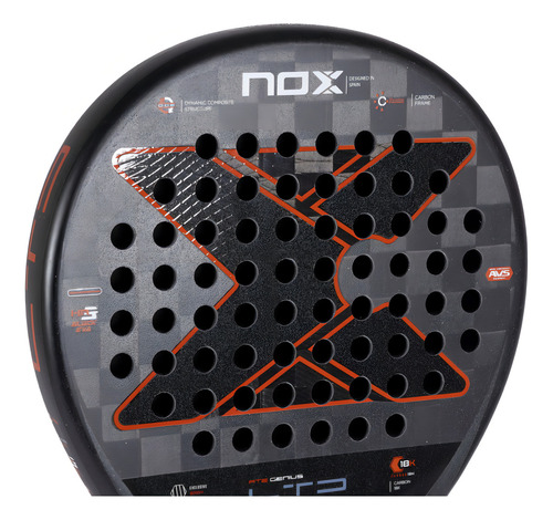 Pala Padel Nox Pack At.2 Genius Ltd By Agustín Tapia Negro P