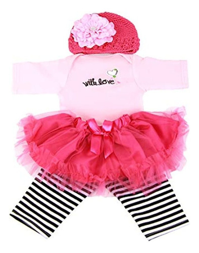 Muñecas Reborn Ropa De Niña 22 Pulgadas 55 Cm Para Be