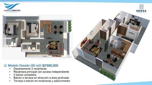 Imagen 3 de 16 de Departamento En Preventa En Cerritos Resort