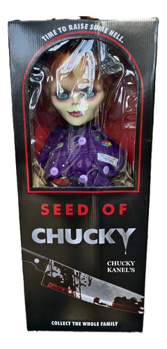 Muñeco Hijo De Chucky Glendacon Caja De Vinil 70 Cm Y Sonido