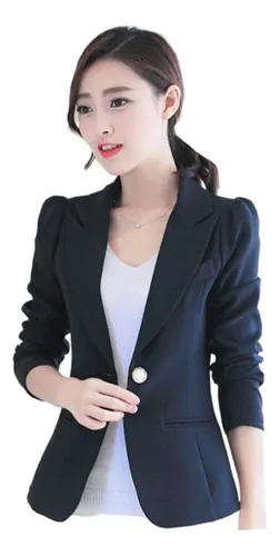 comprar Saco Negro Mujer Blazer Dama Chamarras Para Mujer Saco Vesti