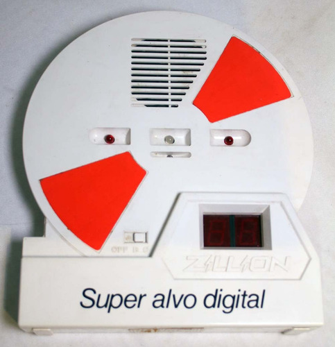Super Alvo Zillion Tec Toy Anos 80 Funcionando + Caixa Branco (Usado)