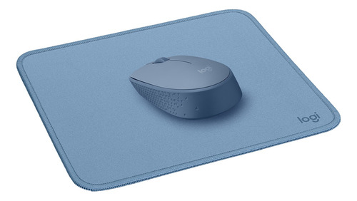 Kit Logitech Mouse Wireless M170 + Mouse Pad Studio Celeste