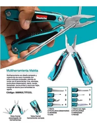 Pinza Multiusos Makita 999multitool 10 En 1 Multiherramienta Pinza Multiusos Makita 999multitool 10 En 1 Multiherramienta