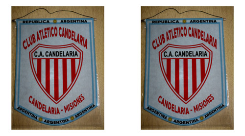 Banderin Grande 40cm Club Atletico Candelaria Misiones