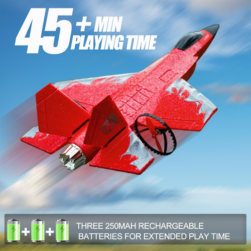 Avión Rc Flighter Jet Toys F35 Control Remoto Espuma 2 Canal Color
