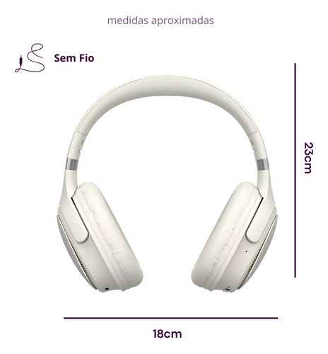 Presente Dia Dos Namorados Fone Sem Fio H630 Bege