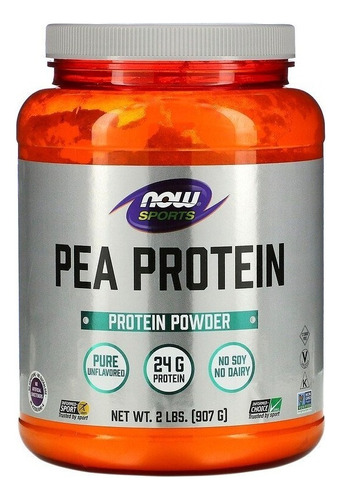 Now Foods Proteina De Guisante Sin Sabor 2 Lbs (907 G)