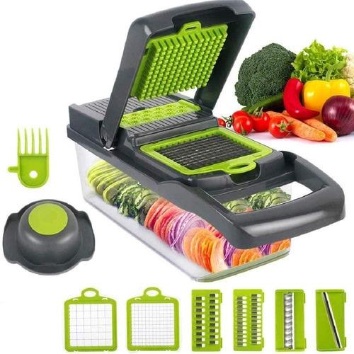 Imagen 2 de 6 de Cortador Mandolina Rallador Multiples Verduras+taper+colador
