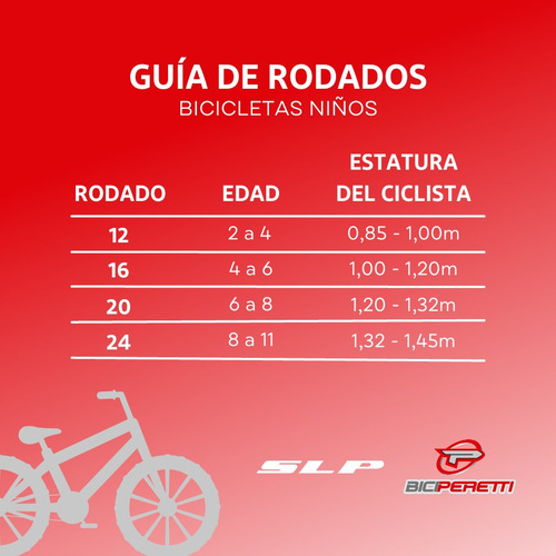 Bicicleta Infantil Slp 5 Pro Rodado 12 Con Rueditas
