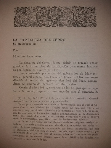 La Restauración De La Fortaleza Del Cerro H. Arredondo 1938