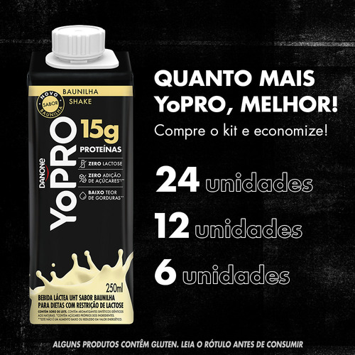 Yopro Bebida Láctea Uht Baunilha 15g De Proteínas 250ml