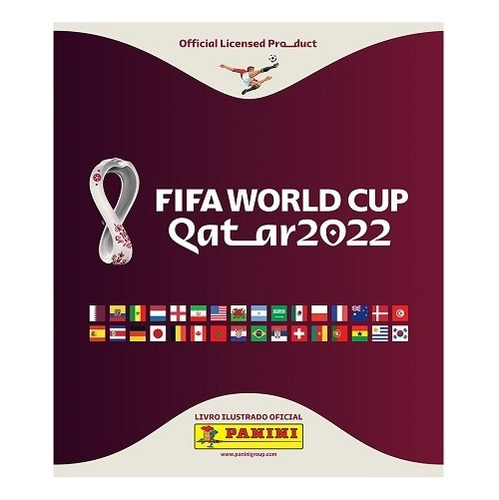 Álbum Capa Brochura Copa Do Mundo Qatar 2022, de Panini. Editorial Panini, capa mole em português, 2022
